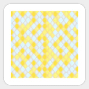 YELLOW DIAMOND DESIGN, PASTEL COLOR, DIAMOND PATTERN Sticker